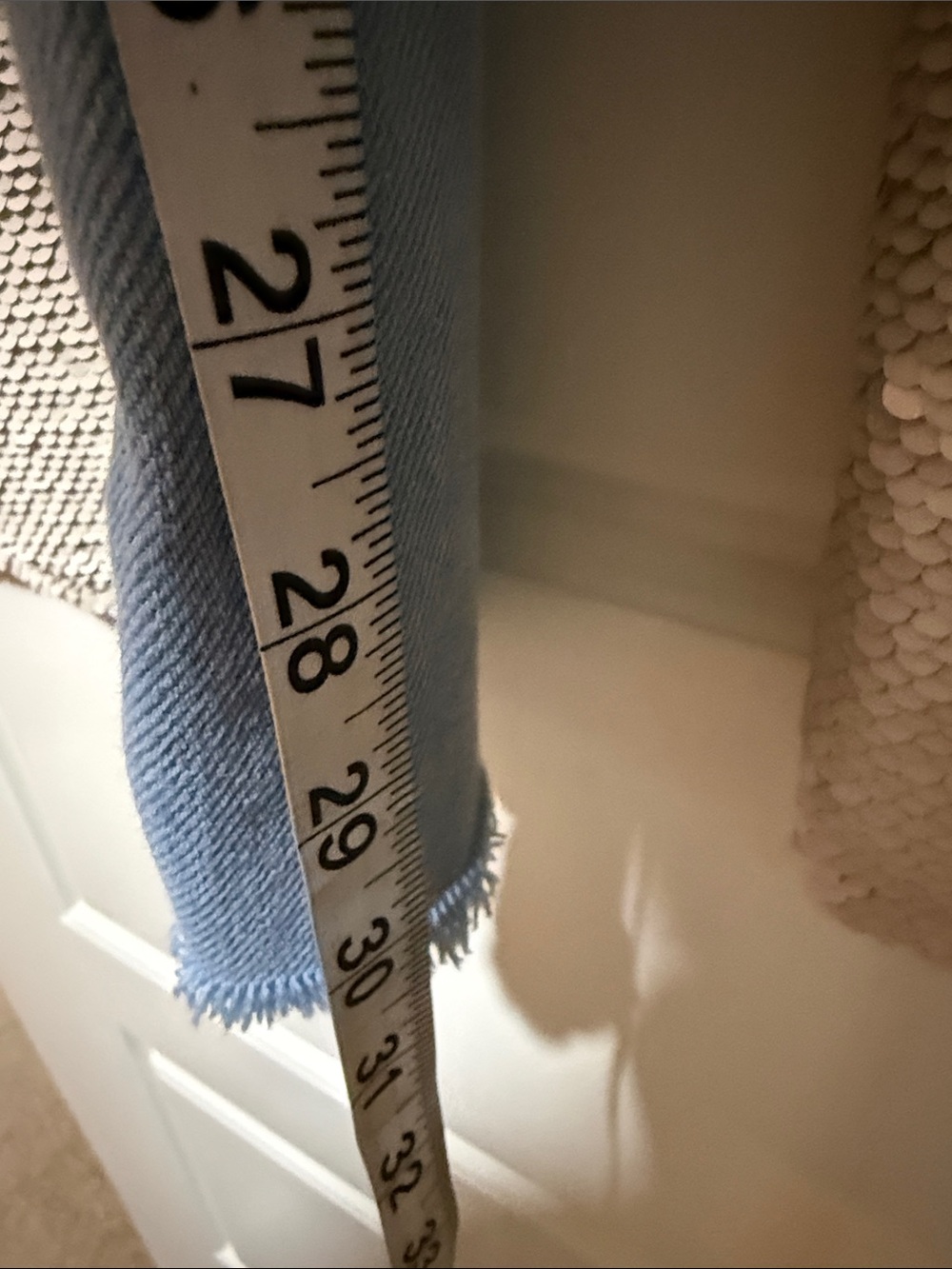 Pilcro anthropologie Wide-Leg Jeans in Light Blue and Beige sequinned Panels 30 - Picture 13 of 13